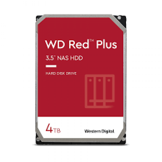 HDD 3.5" 4TB Western Digital Red Plus NAS SATA3 CMR 128MB WD40EFZX