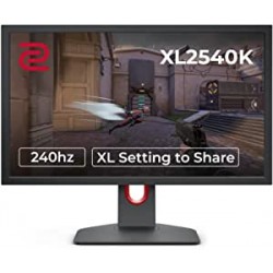 Monitor 25" XL2540K BenQ Zowie LED Gaming 1ms Wide 240Hz,USBx3,HDMIx2,DVI Dual,DP,Height Adjustment