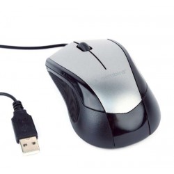 Mouse MUS-3B-02 Optical Black/Grey 1000DPI USB