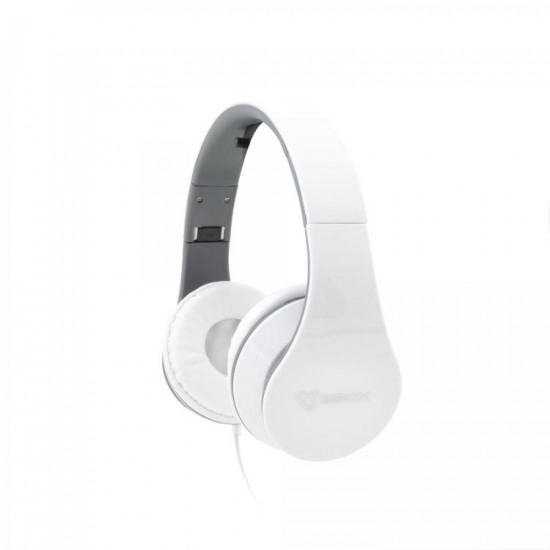 Headphones SBOX HS-501W w/Microphone White Foldable