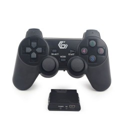 Game Pad Wireless Gembird JPDWDV01 Dual Vibration for PC /PS2/PS3 Rechargable