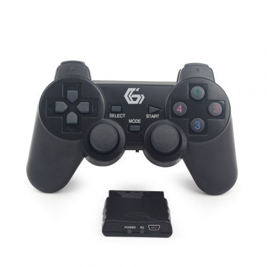 Anoi carpet Adulthood Game Pad Wireless Gembird JPDWDV01 Dual Vibration for PC /PS2/PS3  Rechargable