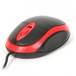 Mouse Omega OM-06VR 3D Optical Black/Red 1200DPI USB